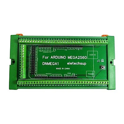 DNMEGA1 Arduino Mega 2560 Ray Montajlı Klemens Shield