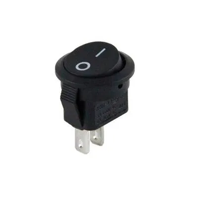 Mini Yuvarlak Switch - ON-OFF-16mm - Siyah