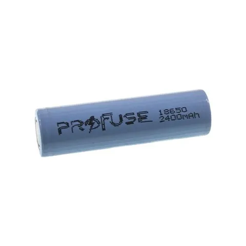 18650 3.7 V 2400mAh Li-ion Şarjlı Pil Kutup Başsız