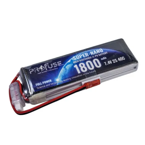 7.4 V 2S Lipo Batarya-Pil 1800 mAh 40C