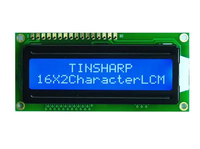 2x16 Karakter LCD Ekran Sol Üst Mavi