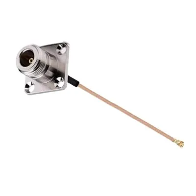 N-KF - IPEX 1 RG178 Dönüştürücü Kablo - 10cm