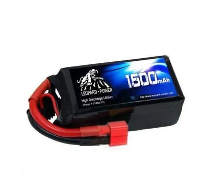 Leopard Power 4S 14.8V Lipo (Li-Po) Lityum Polimer Batarya - 1500mAh, 25C, T Plug