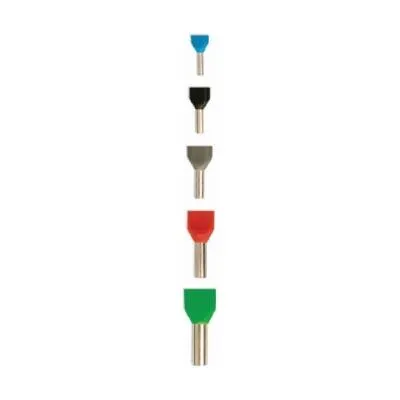 TE0508 5 mm Beyaz İzoleli Çift Girişli Yüksük - 10 Adet