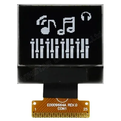 Winstar 0.95 inç COG OLED Ekran - 96x64, Beyaz