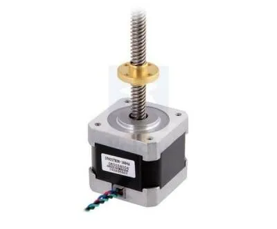 NEMA 17 28 cm Vidalı Milli Bipolar, 200 Adım, 42×38mm, 2.8V Step Motor - SY42STH38-1684A