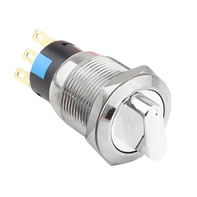 WD19X-P1 19mm Anahtarlı Mandal Buton 1NO+1NC