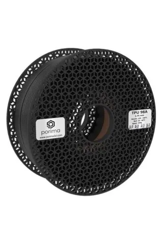 Porima 3D 1.75mm TPU 98A® Filament - Siyah