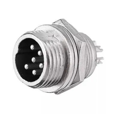 Mike Konnektör 6-Pin 12mm - Erkek