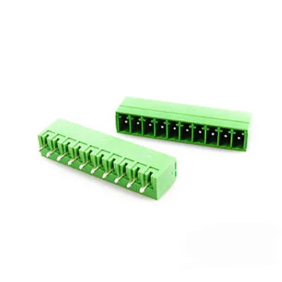 10 Pin 3.81mm 180° Erkek Geçmeli Yeşil Klemens