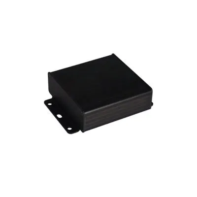 AL-104-10 Alüminyum Profil Kutu Siyah 104 x 35 x 104mm - Kulaklı Kapak