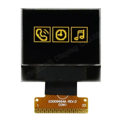 Winstar 0.95 inç COG OLED Ekran - 96x64, SARI