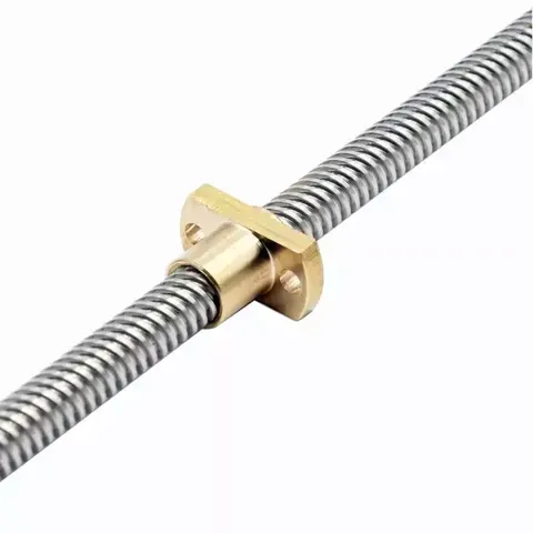 3D Yazıcı Z Ekseni Vidalı Mil Somun 515mm - Trapez T8 8mm - CR10