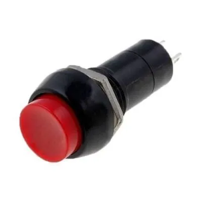 PBS-11A 12mm Anahtarlı Push Buton - Kırmızı