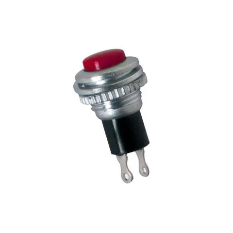 IC179 Metal Renkli Yaylı Buton - Kırmızı