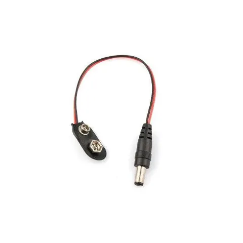 9V Pil Başlığı - Barrel Jacklı