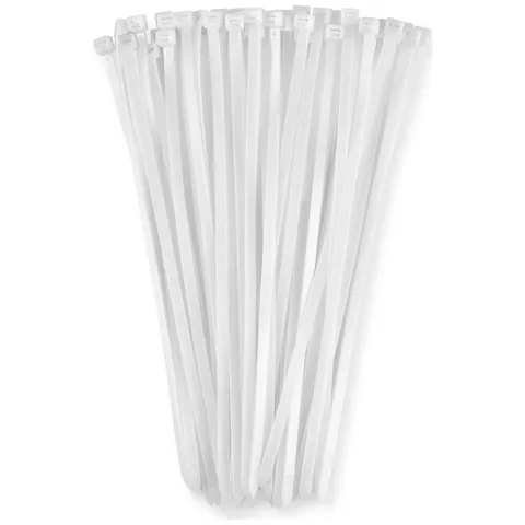 3,6mm Genişlik 20cm Uzunluk Kablo Bağı Beyaz - 100 Adet