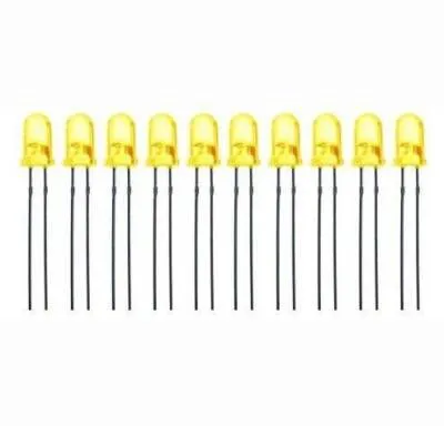5mm 2V Sarı Led Paketi - 10 Adet
