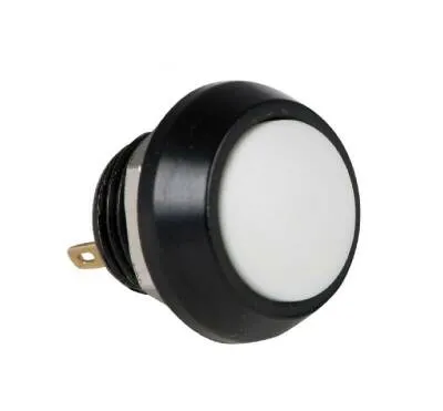 PBS-33B 12mm Push Buton - Beyaz