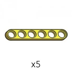Plate (SPI-1b6(Y)) | Robotis DREAM Uyumlu Plaka - SARI | 5 Adet