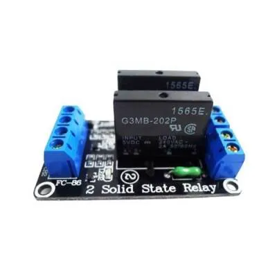2 Kanal Solid State Röle Kartı (5V 2A)