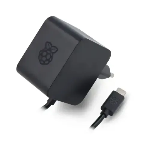 Raspberry Pi 5 27W USB-C Güç Adaptörü - Siyah