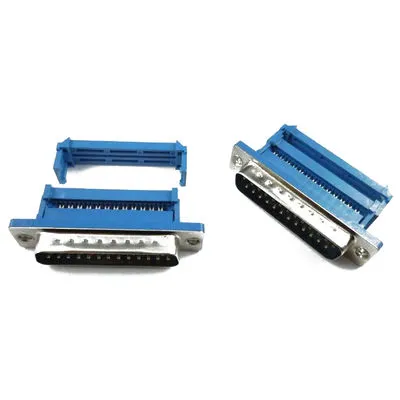 25 Pin Erkek Flat Kablo İçin Sıkıştırmalı D-Sub Konnektör
