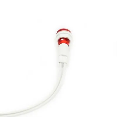 Kablolu Kırmızı Sinyal Lambası 10mm 220V - Plastik