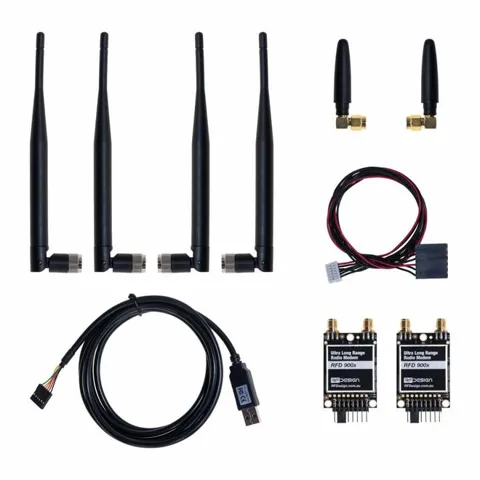 RFD900X Plus 915 Mhz Uzun Mesafe (40 km) Radyo Telemetri Seti (APM,Pixhawk Uyumlu)