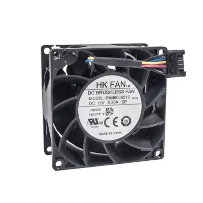 80x80x38mm 12V 5.3A Fan 4 Kablolu - PAB8038S12