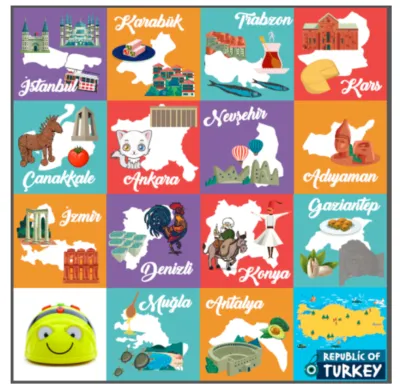 Bee-Bot (Bee Bot) & Blue-Bot Hayvanlar Matı Yerli