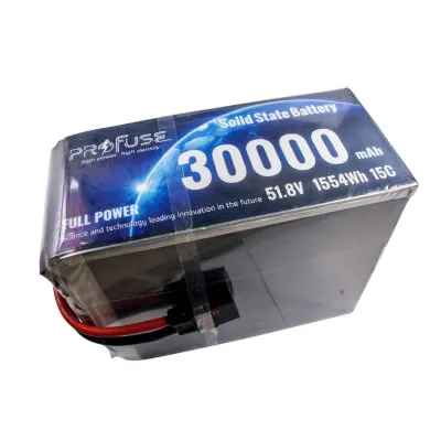 51,8V 14S 30000mAh 15C Solid State Lipo Batarya