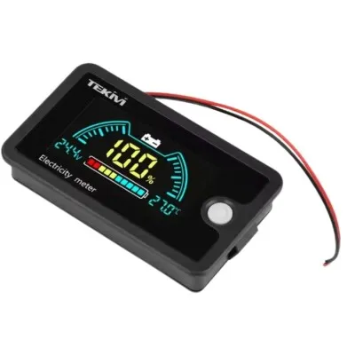 6840D DC 7-100V Lityum Pil / Akü Renkli Kapasite Göstergesi - Alarm Modlu