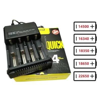 Li-ion USB 18650 3.7V Pil Şarj Aleti 4 Yuvalı