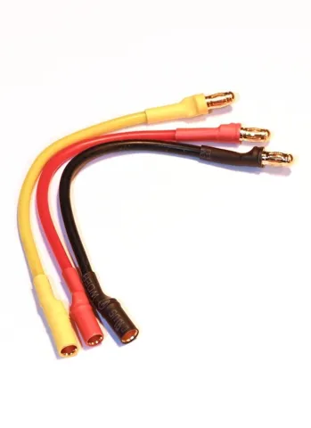 Esc Uzatma Kablosu 3.5mm Banana Bullet Jack 30 cm SİYAH