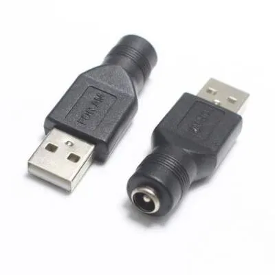 Dişi 5.5mm x 2.5mm - Erkek Usb A 2.0 Dönüştürücü