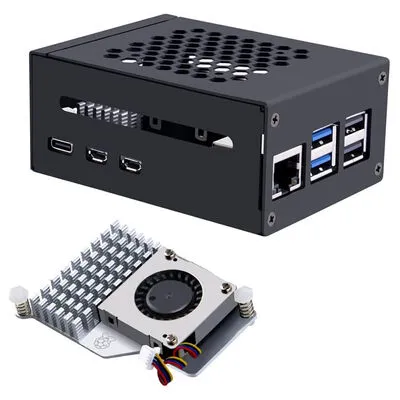 Raspberry Pi 5 Metal Kasa + Soğutucu ve Fan