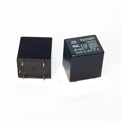 12V 12A 5 Pin Tianbo Röle - HJR-21FF-S-Z-12VDC