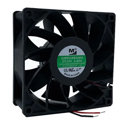 92x92x38mm 24V Bilgisayar Kasa Fanı - 0.49A 11.76W 5000rpm 2pin