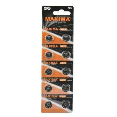 LR44-AG13 1.5V Alkalin Düğme Pil - 10 Adet - Maxima