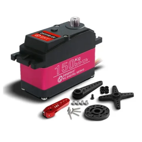 DSSERVO DS51150 Pro 150KG Su Geçirmez Dijital Servo Motor 180° 173kg /0.19s/12.6V