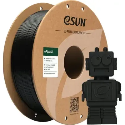 eSUN ePLA-SS Super Speed Yüksek Hızlı 1.75mm Filament - Siyah, 1kg