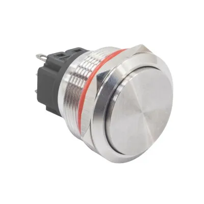 WD25B-G1 25mm Çıkık Yaylı Metal Buton