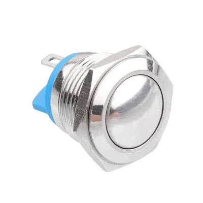 WD16H-Q1 16mm Düz Yaylı Metal Buton