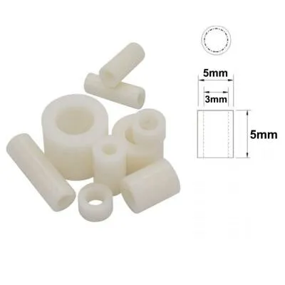 5x5mm Led Distans (Standoff) - Beyaz