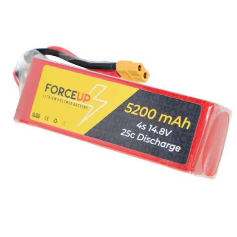 FORCEUP 14.8V Lipo Pil Batarya 5200mAh 25C