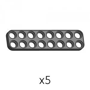 Plate (SPD-2b8(K)) | Robotis DREAM Uyumlu Plaka - SİYAH | 5 Adet
