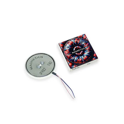 Magnetius 24V 15kg Elektromıknatıs - 50 mm çap
