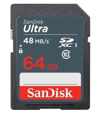 Sandisk Ultra 64 GB 320X Class 10 UHS-I SDHC Hafıza Kartı (48MB/S)