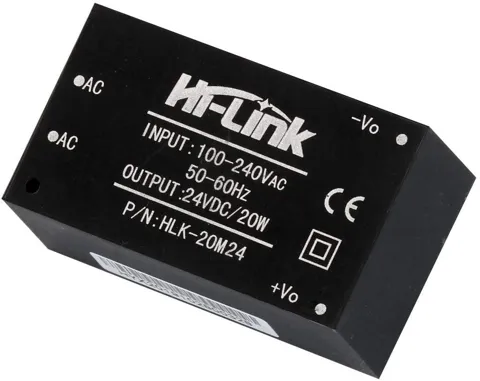 Hi-Link Ac 220v -Dc 24V Dönüştürücü 20W Güç kaynağı HLK-20M24   830Ma